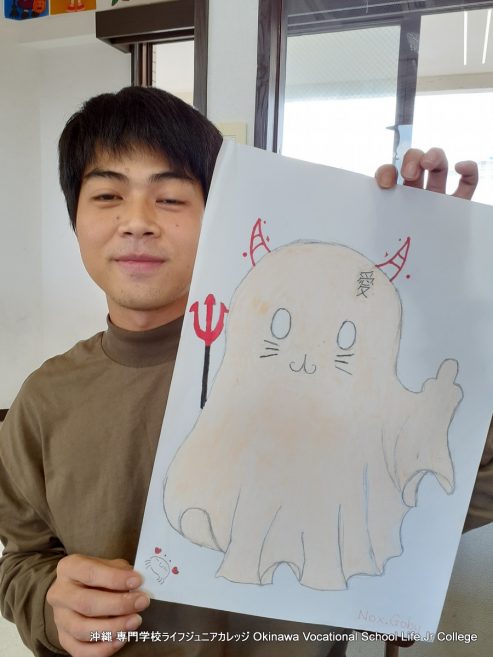 ハッピーハロウィンパーティー（英語特別授業）2023! Special English Class: the Happy Halloween Party 2023!  Okinawa Vocational School Life Jr College 沖縄 専門学校ライフジュニアカレッジ | Halloween decoration Photo 7