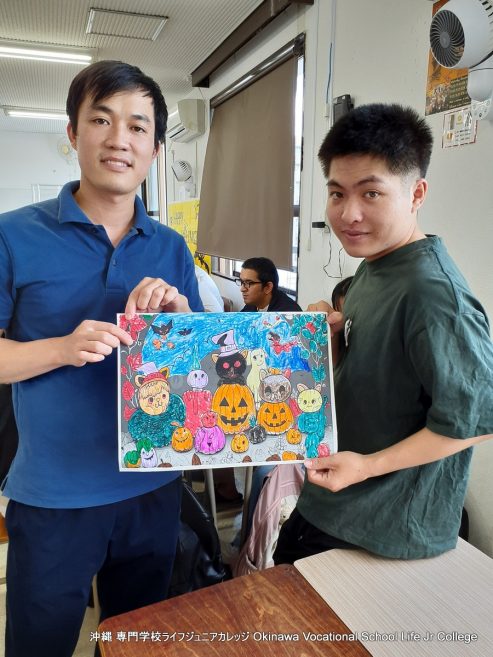 ハッピーハロウィンパーティー（英語特別授業）2023! Special English Class: the Happy Halloween Party 2023!  Okinawa Vocational School Life Jr College 沖縄 専門学校ライフジュニアカレッジ | Halloween decoration Photo 32